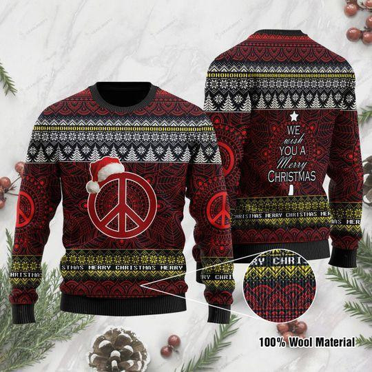 Jesus And Mandala Pattern Ugly Christmas Sweater, Perfect Holiday Gift