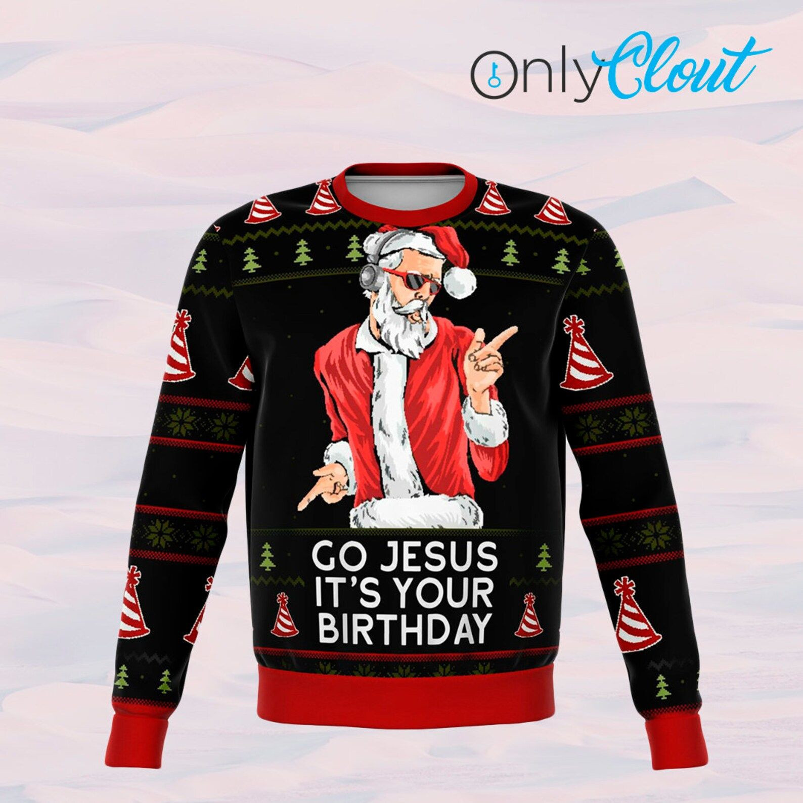 Jesus Birthday Funny Ugly Christmas Sweater, Perfect Holiday Gift