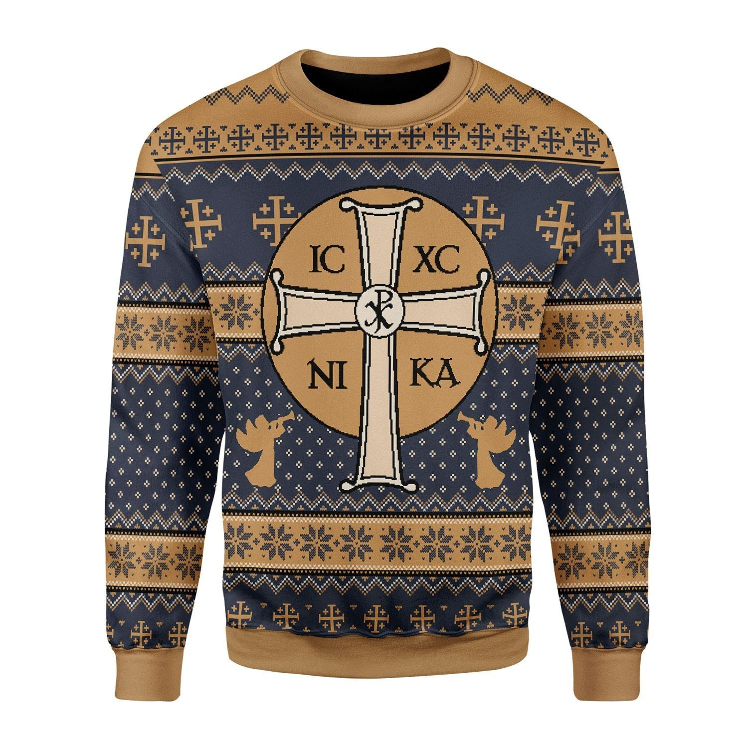 Jesus IC XC Christmas Ugly Christmas Sweater, Perfect Holiday Gift