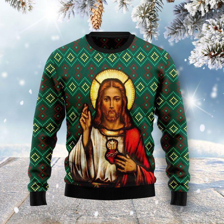 Jesus Ugly Christmas Sweater, Perfect Holiday Gift