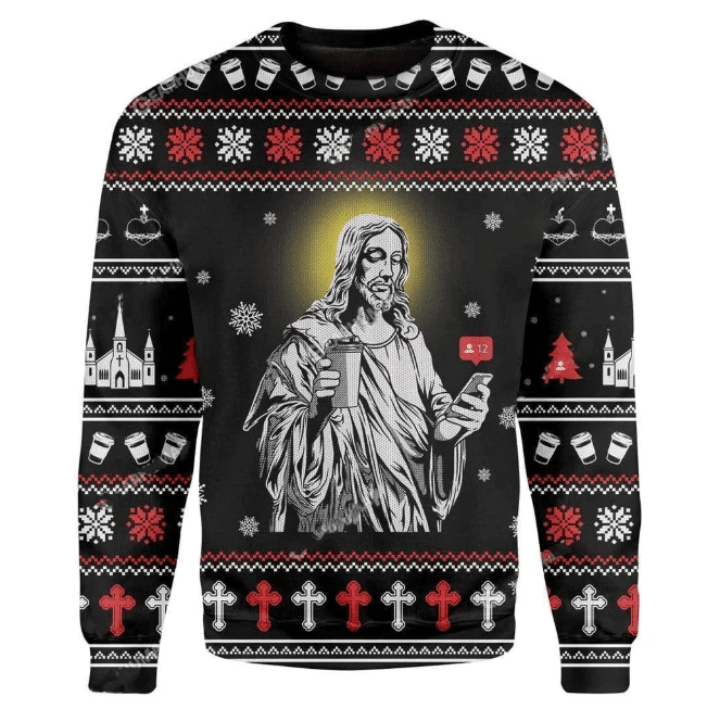 Jesus Ugly Christmas Sweater, Perfect Holiday Gift