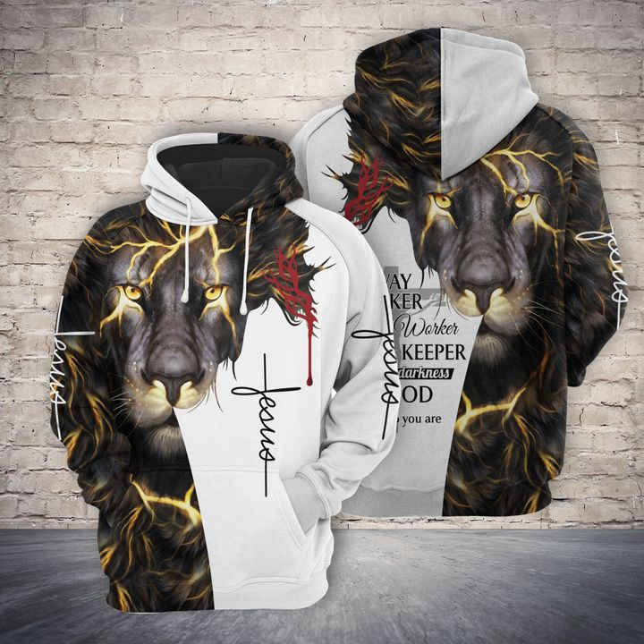Jesus Way Maker Lion 3D All Over Print Hoodie & Zip Hoodie
