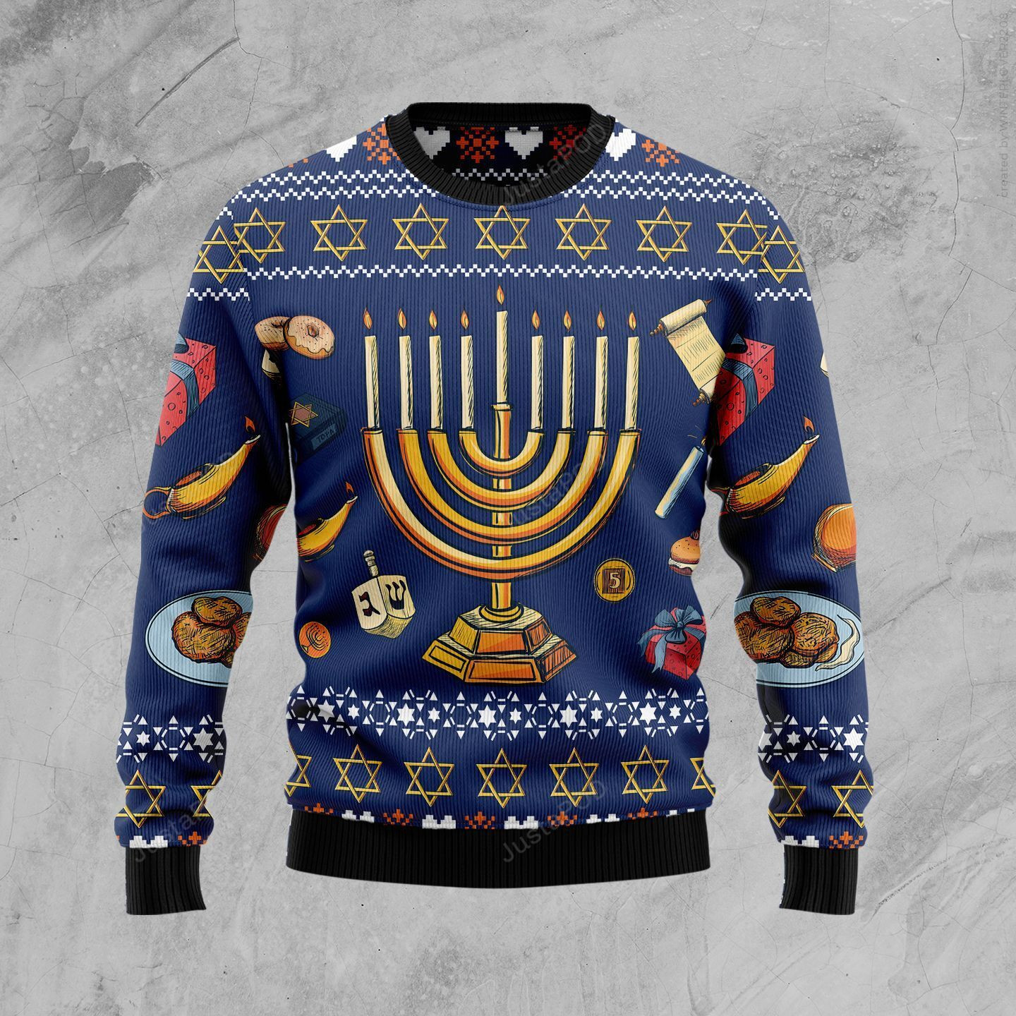 Jewish Hanukkah Christmas Ugly Christmas Sweater Perfect Holiday Gift
