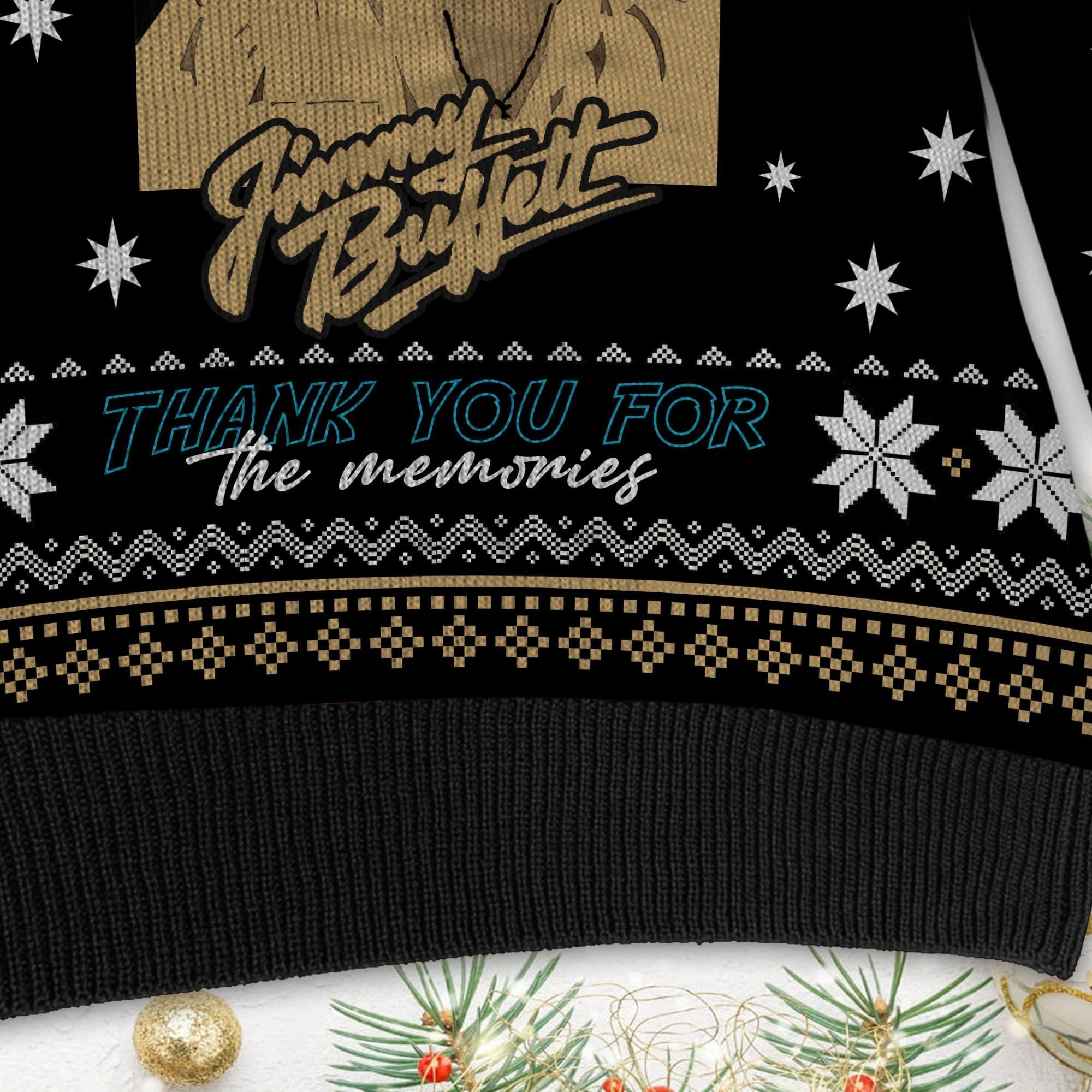 Jimmy Buffett Thank You For The Memories Ugly Christmas Sweater Perfect Holiday Gift - Image 5