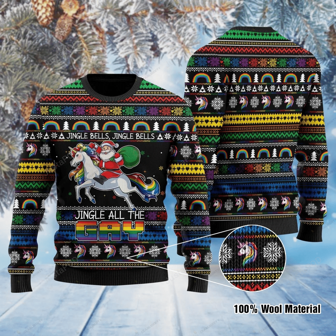 Jingle Bells Ugly Christmas Sweater, Perfect Holiday Gift