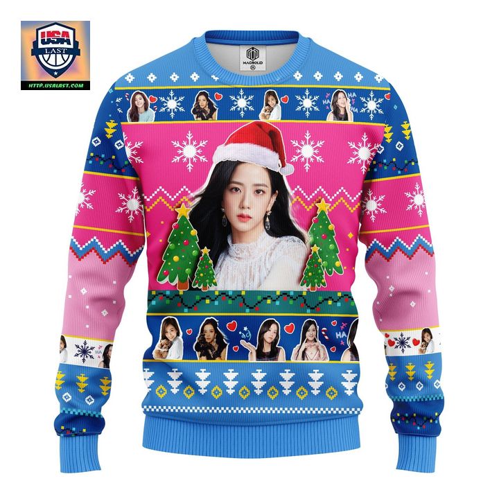 Jisoo Black Pink Ugly Christmas Sweater Amazing Gift Idea Thanksgiving Gift
