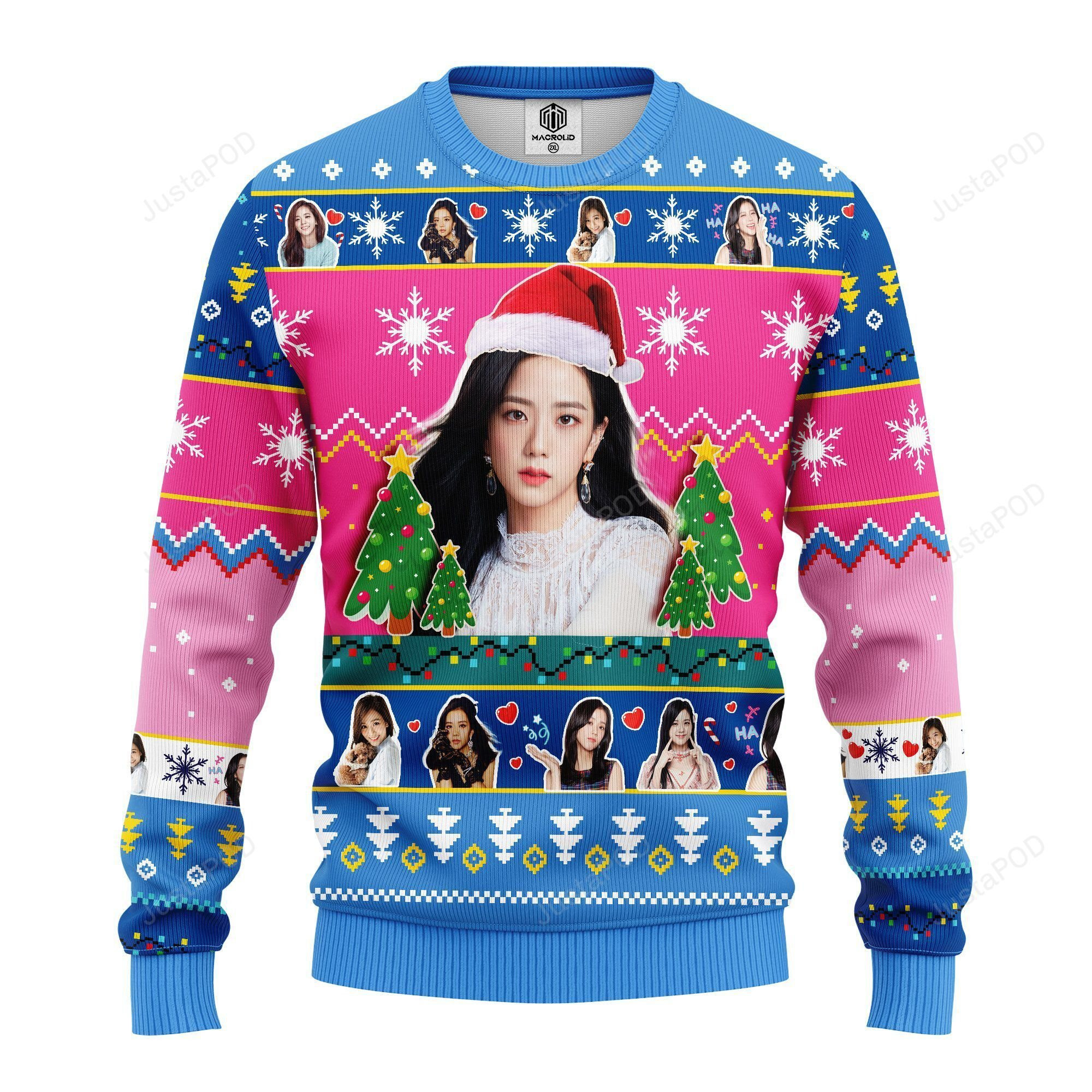 Jisoo Black Pink Ugly Christmas Sweater, Perfect Holiday Gift