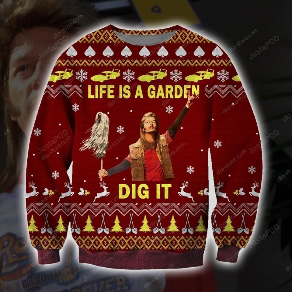 Joe Dirt Knitting Pattern 3D Print Ugly Christmas Sweater Perfect Holiday Gift