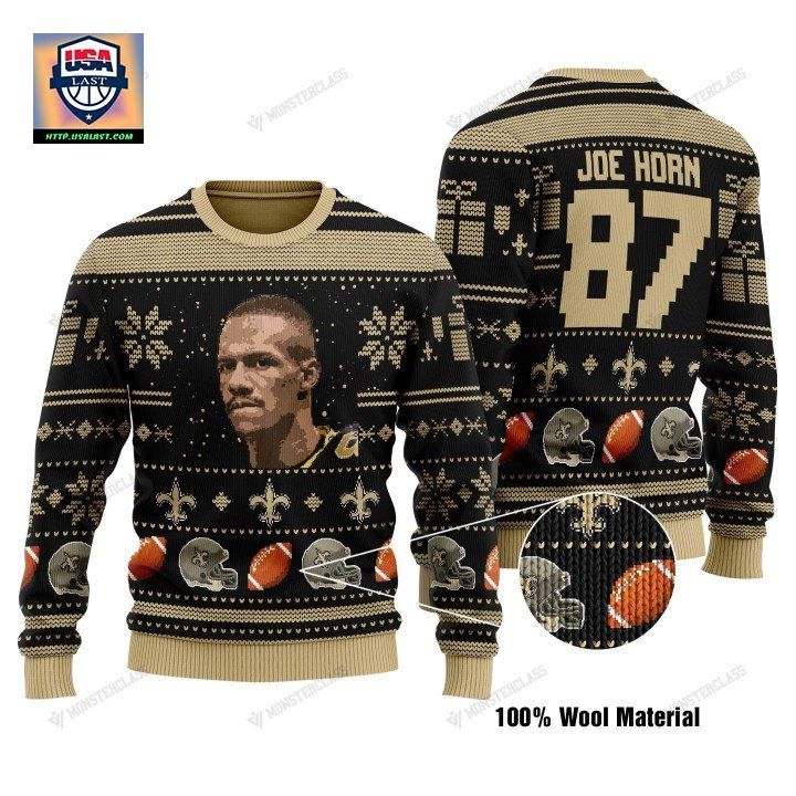 Joe Horn 87 New Orleans Saints Nfl Christmas Sweater