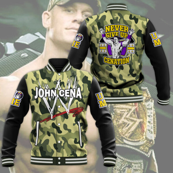John Cena WWE Fashion Baseball Jacket for Men & Women | Wrestling Fan Gift