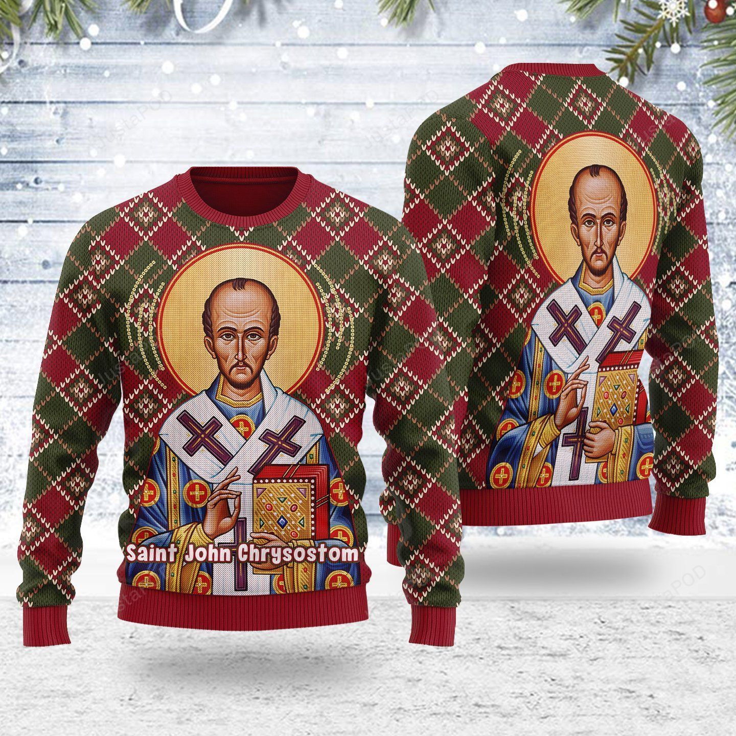 John The Apostle Ugly Christmas Sweater, Perfect Holiday Gift