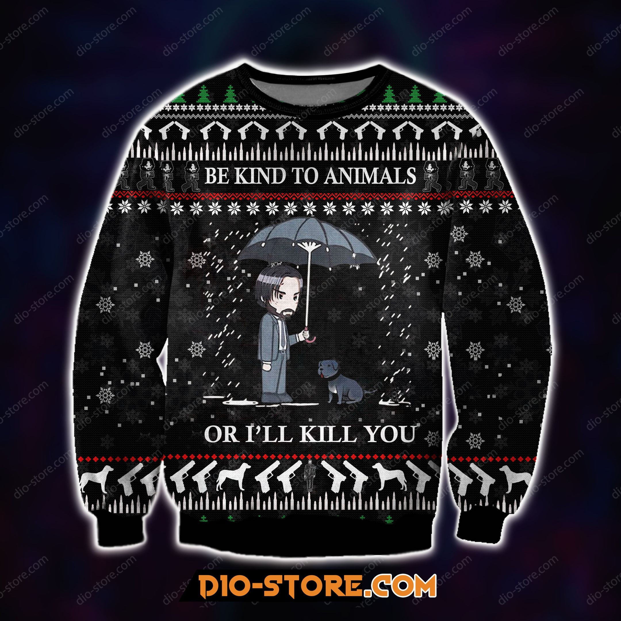 John Wick Animal For Unisex Ugly Christmas Sweater,