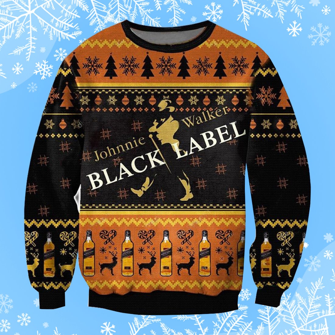 Johnnie Walker Black Label Ugly Christmas Sweater