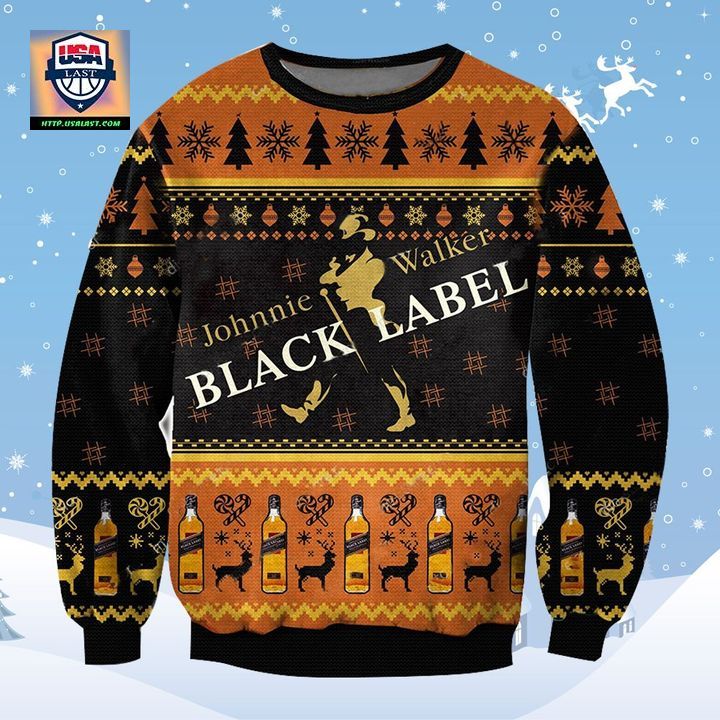 Johnnie Walker Black Label Ugly Christmas Sweater