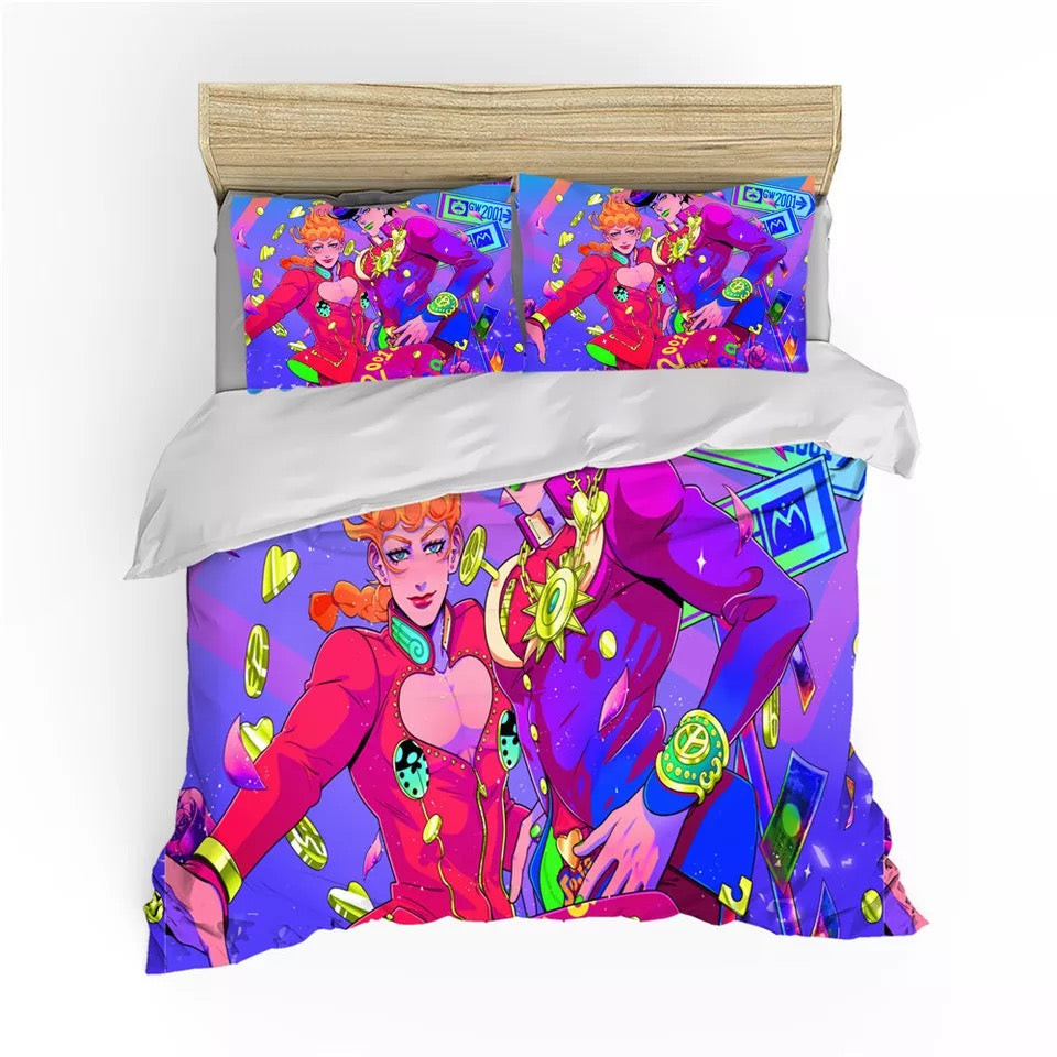 Jojo'S Bizarre Adventure Duvet Cover Quilt Cover Pillowcase Bedding Set Bed Linen Home Bedroom Decor
