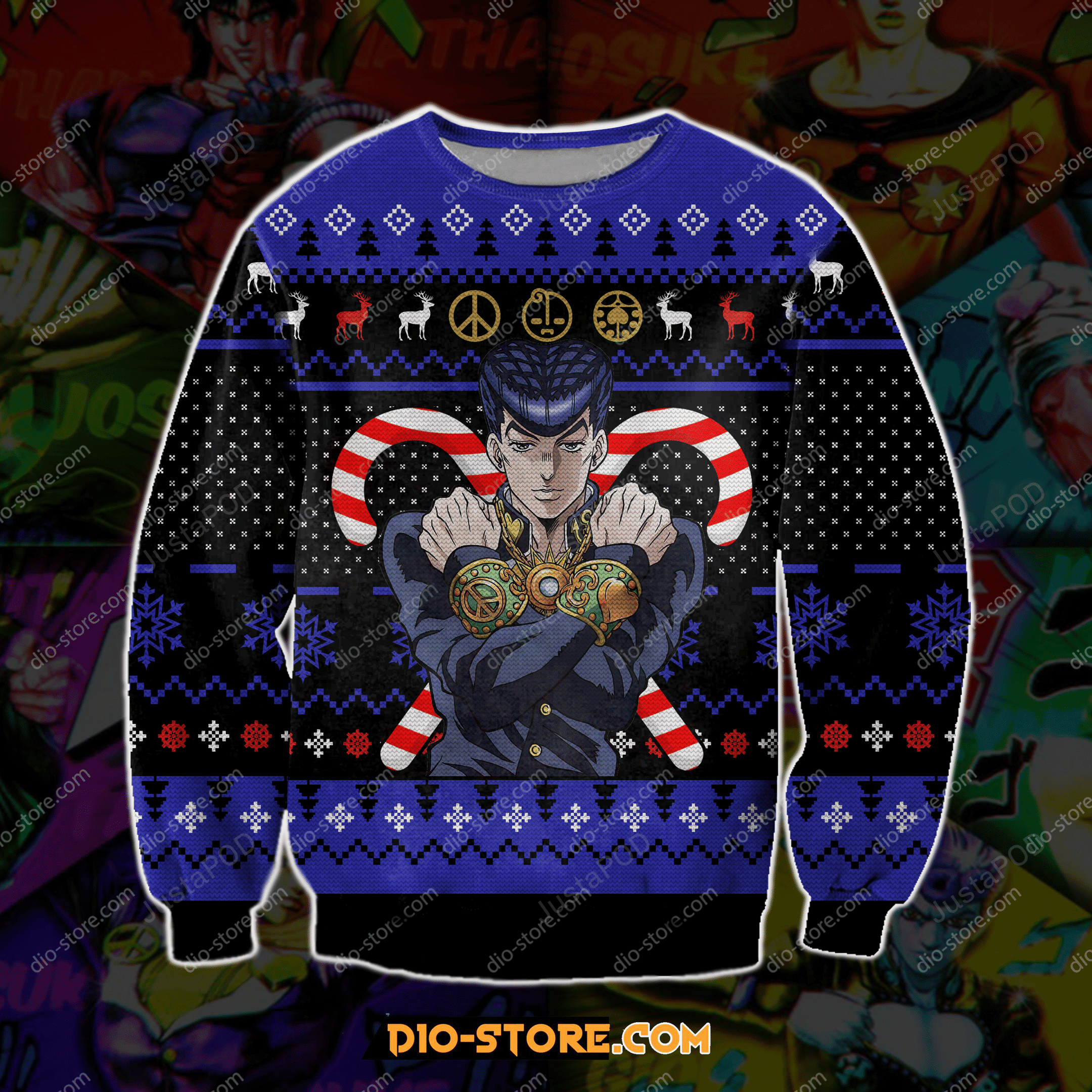 Jojos Bizzare Ugly Christmas Sweater, Perfect Holiday Gift