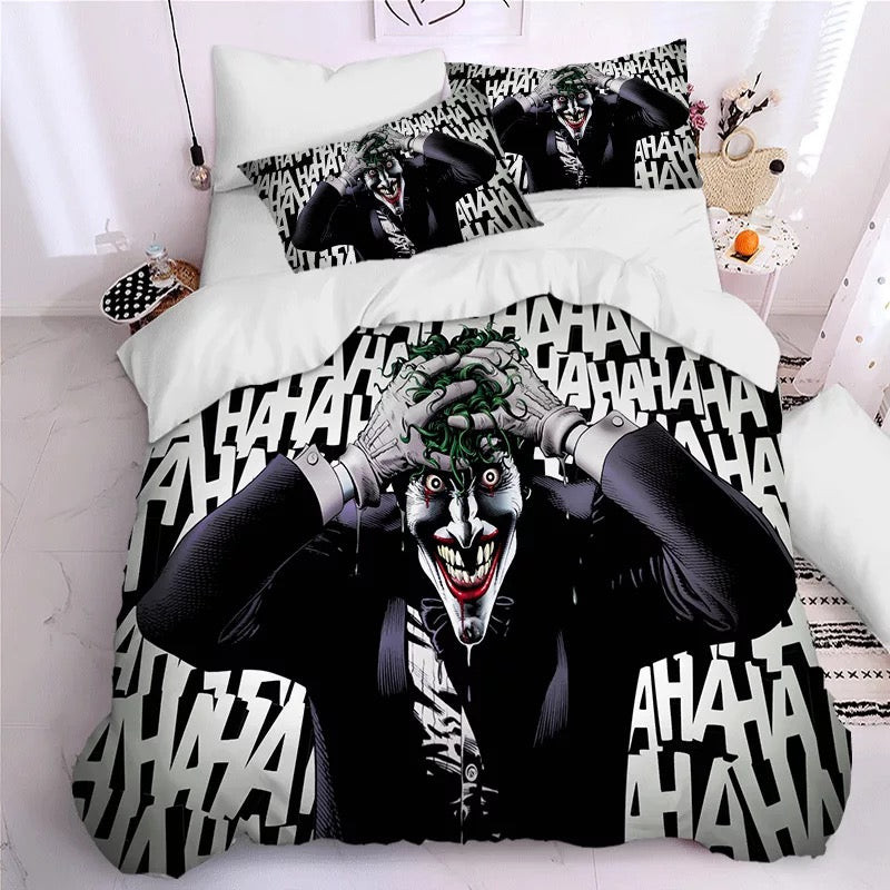 Joker Arthur Fleck Clown Duvet Cover Quilt Cover Pillowcase Bedding Set Bed Linen Home Bedroom Decor