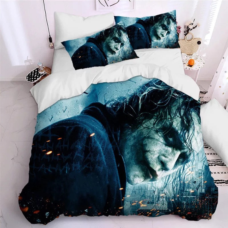 Joker Arthur Fleck Clown Duvet Cover Quilt Cover Pillowcase Bedding Set Bed Linen Home Bedroom Decor
