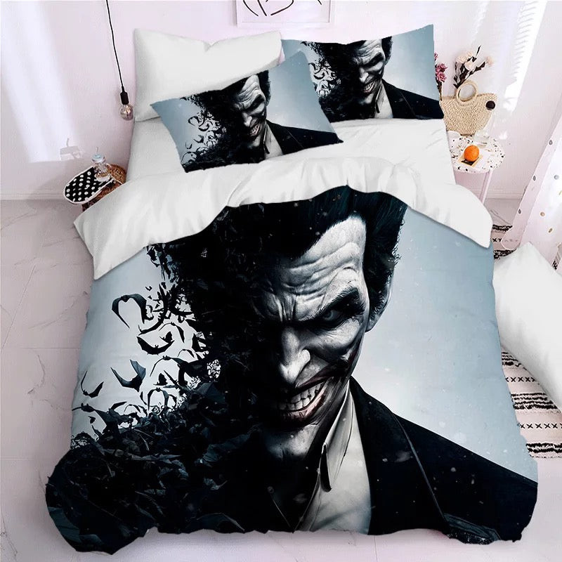 Joker Arthur Fleck Clown Duvet Cover Quilt Cover Pillowcase Bedding Set Bed Linen Home Bedroom Decor