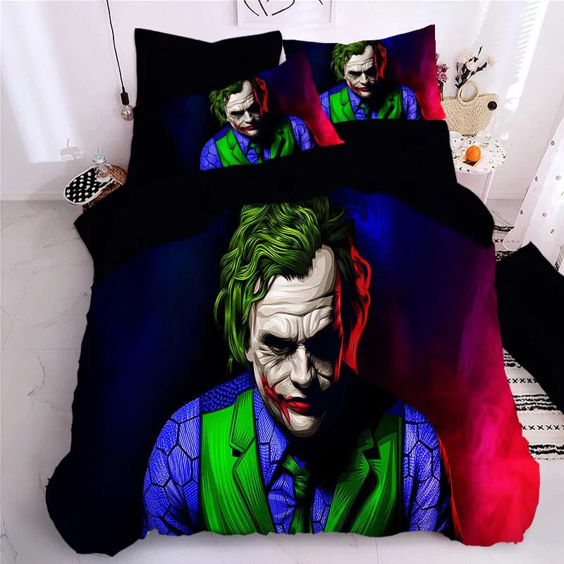 Joker Arthur Fleck Clown Duvet Cover Quilt Cover Pillowcase Bedding Set Bed Linen Home Bedroom Decor