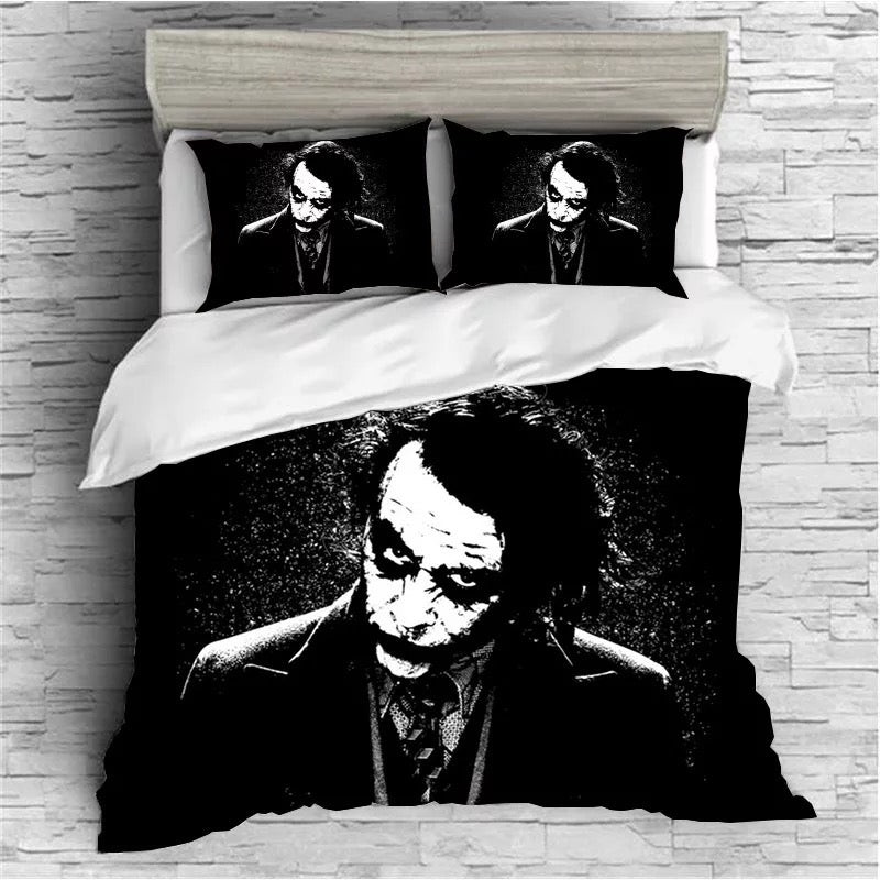 Joker Arthur Fleck Clown Duvet Cover Quilt Cover Pillowcase Bedding Set Bed Linen Home Bedroom Decor