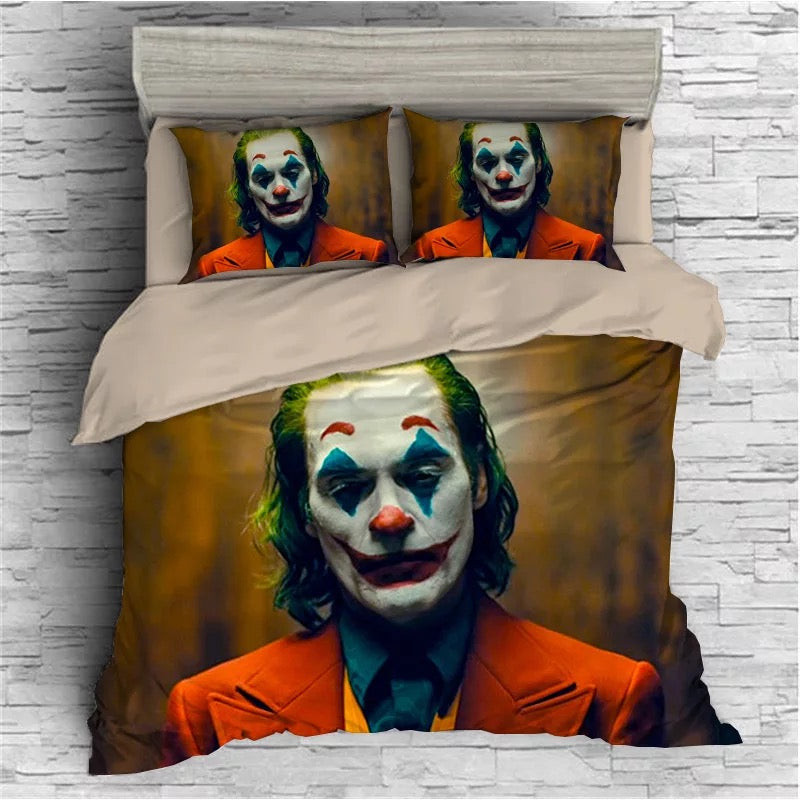 Joker Arthur Fleck Clown Duvet Cover Quilt Cover Pillowcase Bedding Set Bed Linen Home Bedroom Decor