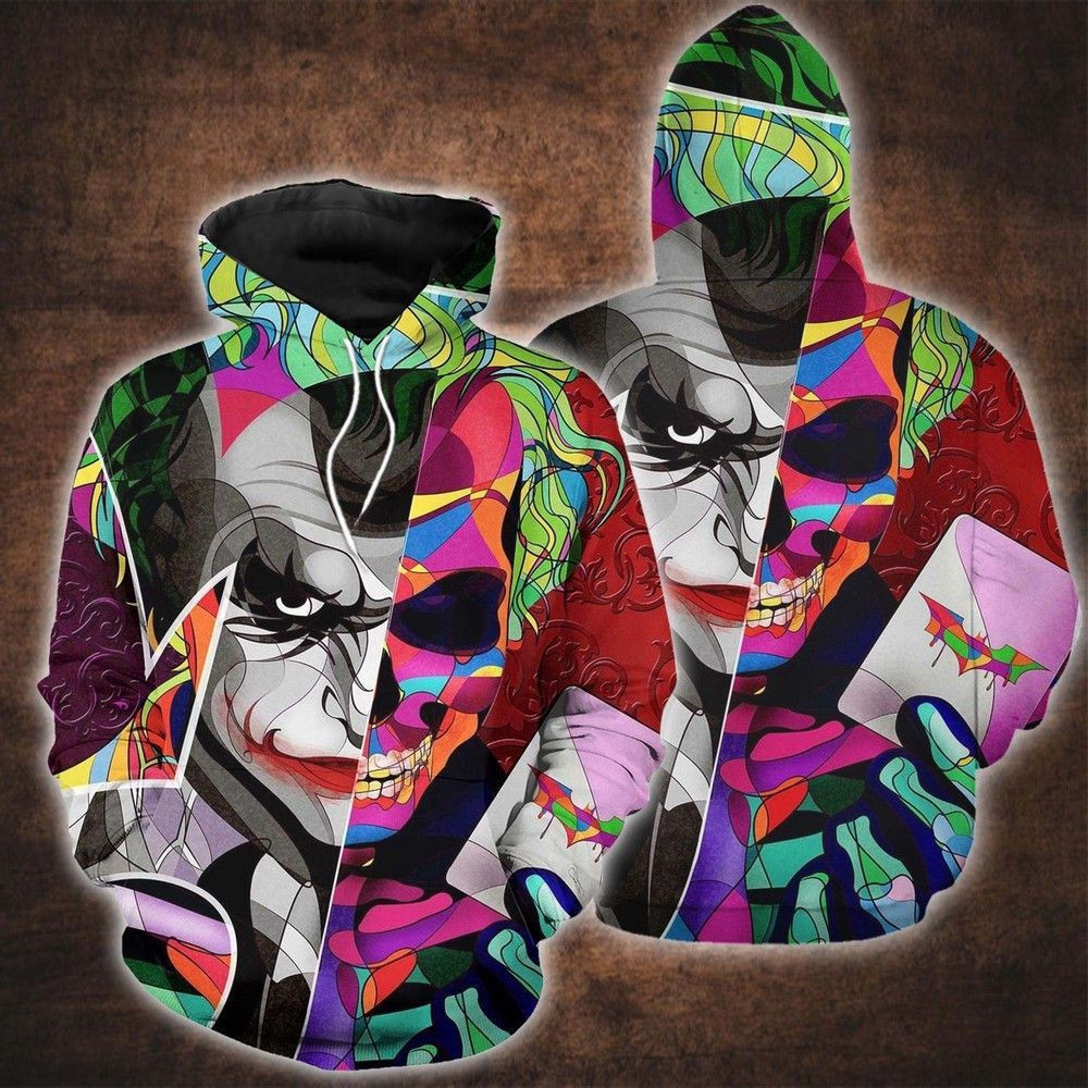 Joker Color 3D All Over Print Hoodie & Zip Hoodie