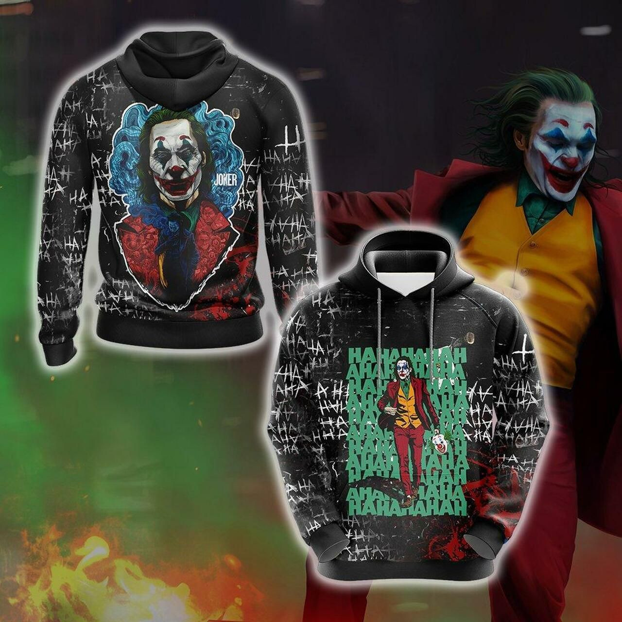 Joker Hahaha Unisex 3D All Over Print Hoodie & Zip Hoodie