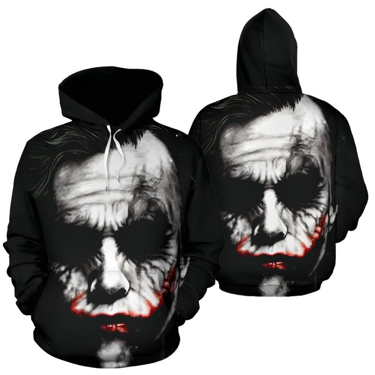 Joker Heath Ledger The Dark Knight 3D All Over Print Hoodie & Zip Hoodie