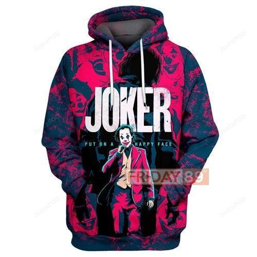 Joker Put On A Happy Face 3D All Over Print Hoodie & Zip Hoodie