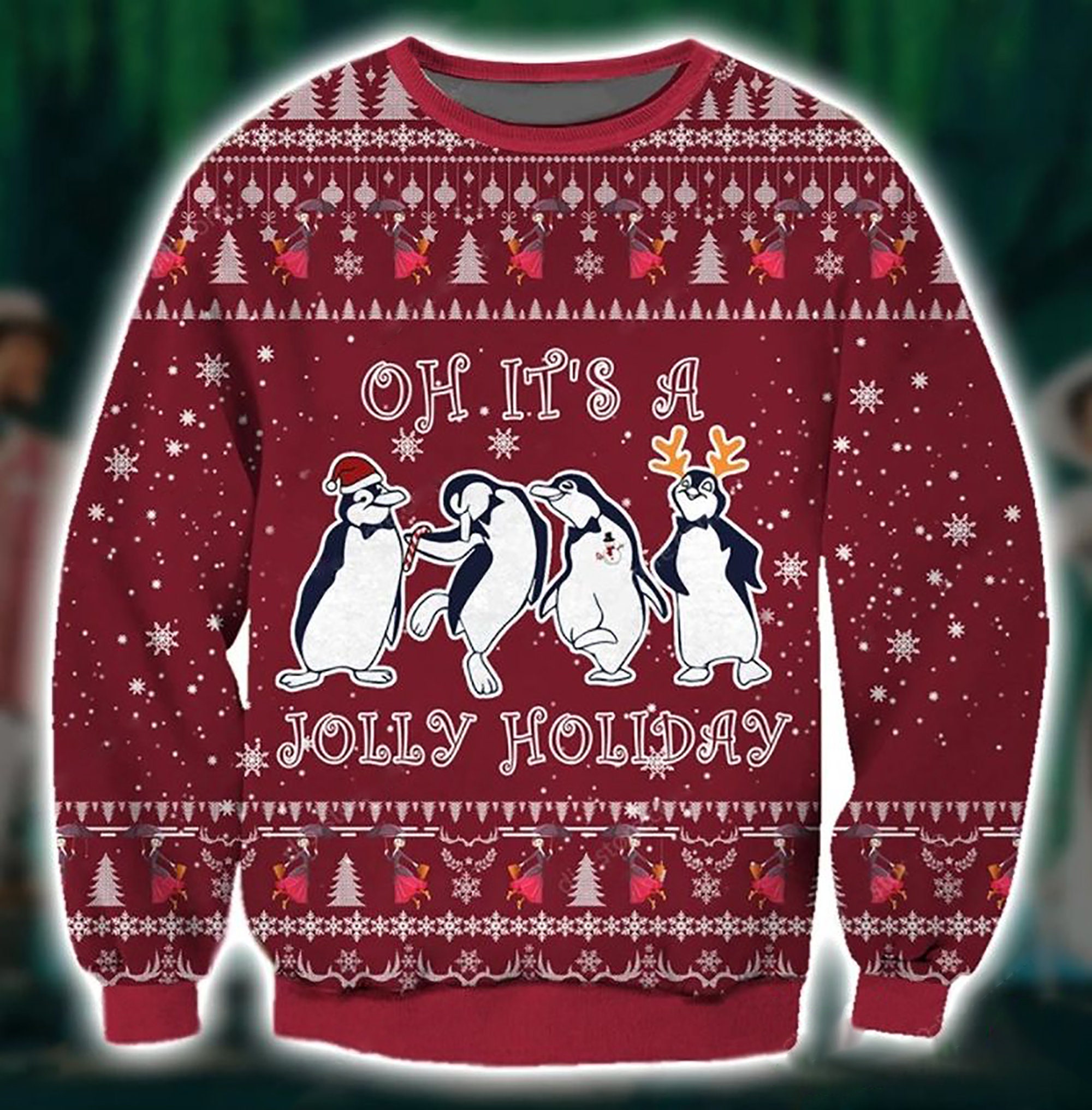 Jolly Holiday Christmas Ugly Christmas Sweater