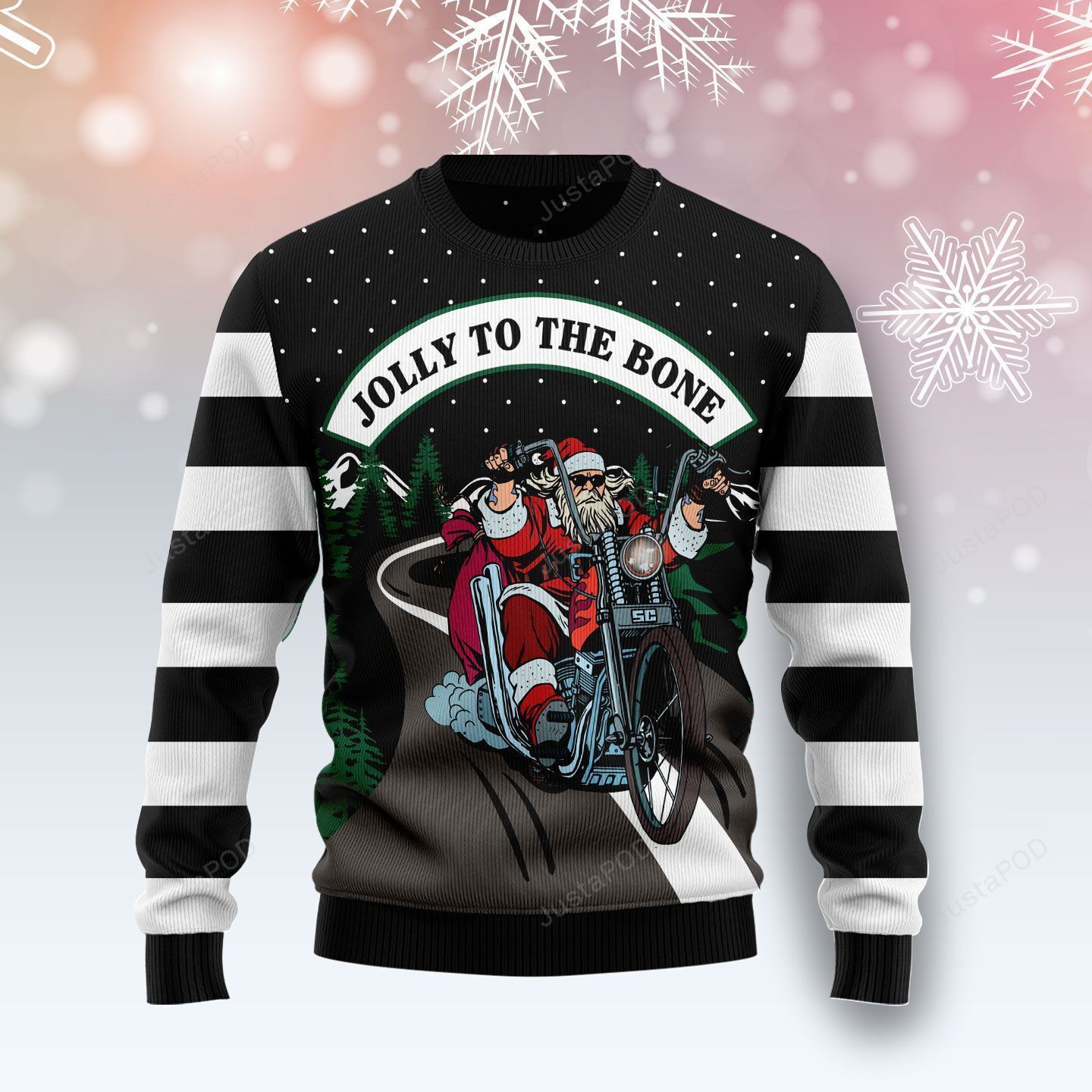 Jolly To The Bone Christmas Ugly Christmas Sweater, Perfect Holiday Gift