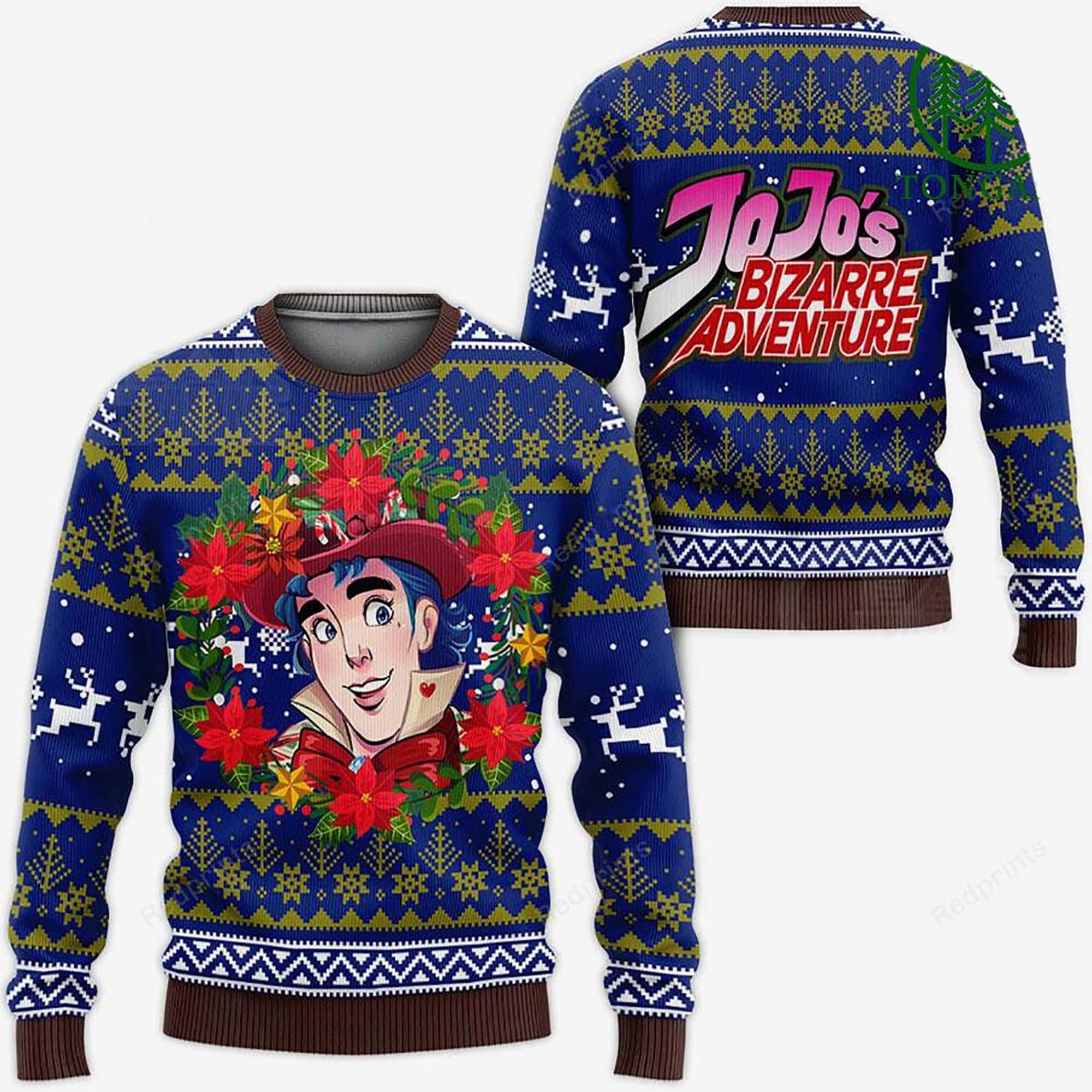 Jonathan Joestar Ugly Christmas Sweater