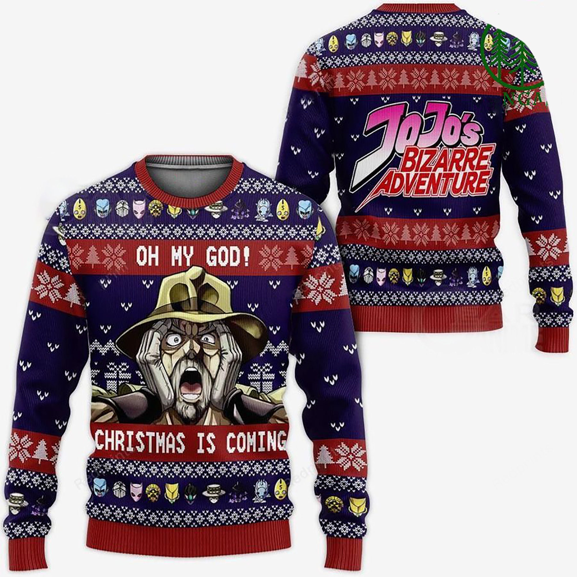 Joseph Joestar Ugly Christmas Sweater