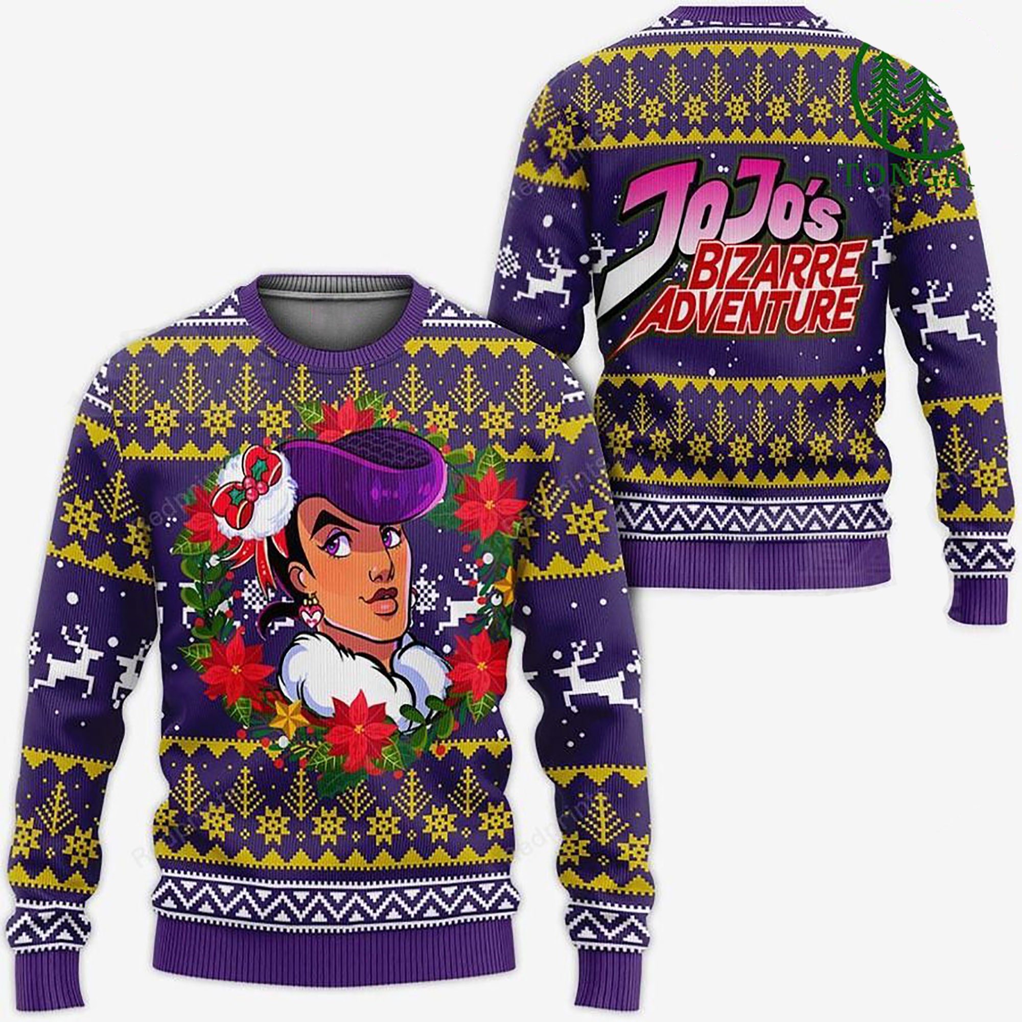 Josuke Higashikata Ugly Christmas Sweater