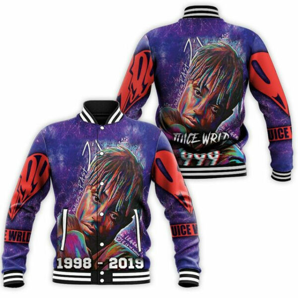 Juice Wrld 999 â€œAll Legends Die Youngâ€ Baseball Jacket for Men & Women | Music Fan Gift