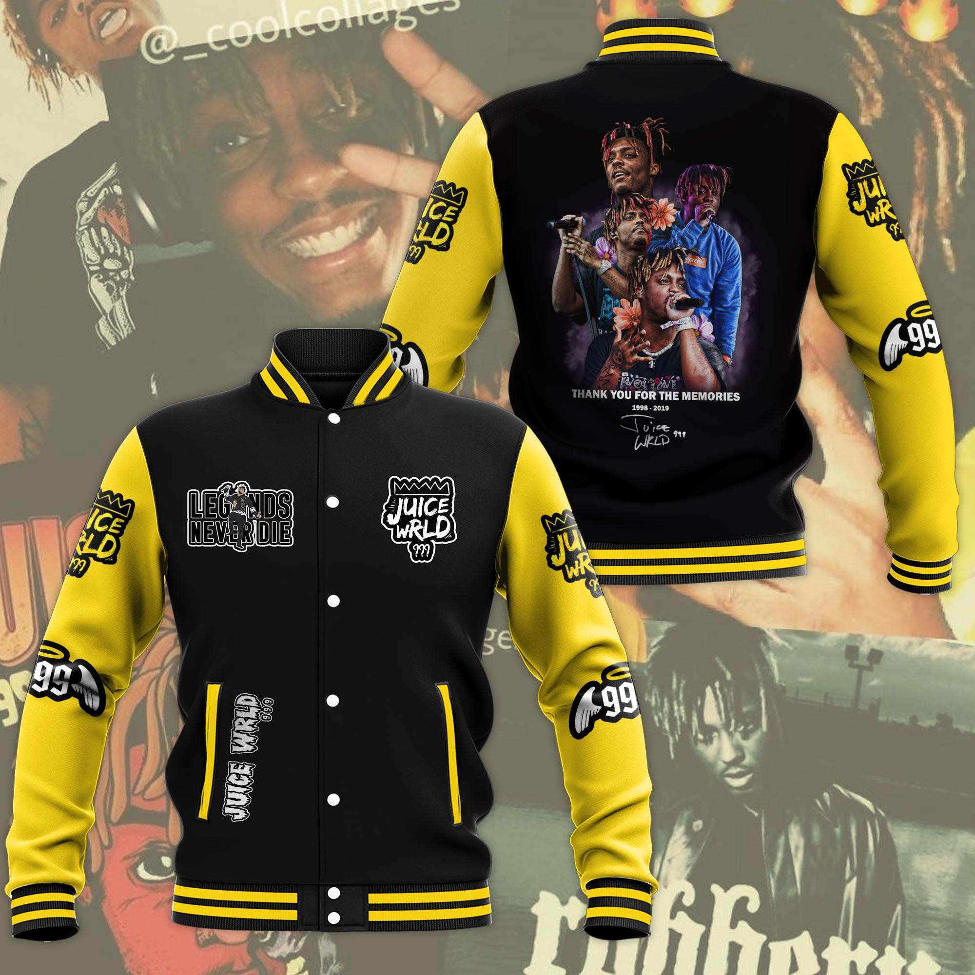 Juice WRLD Fashion Baseball Jacket for Men & Women | Music Fan Gift