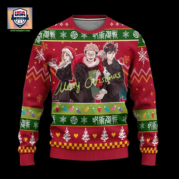 Jujutsu Kaisen Ugly Christmas Sweater Custom Xmas Gift