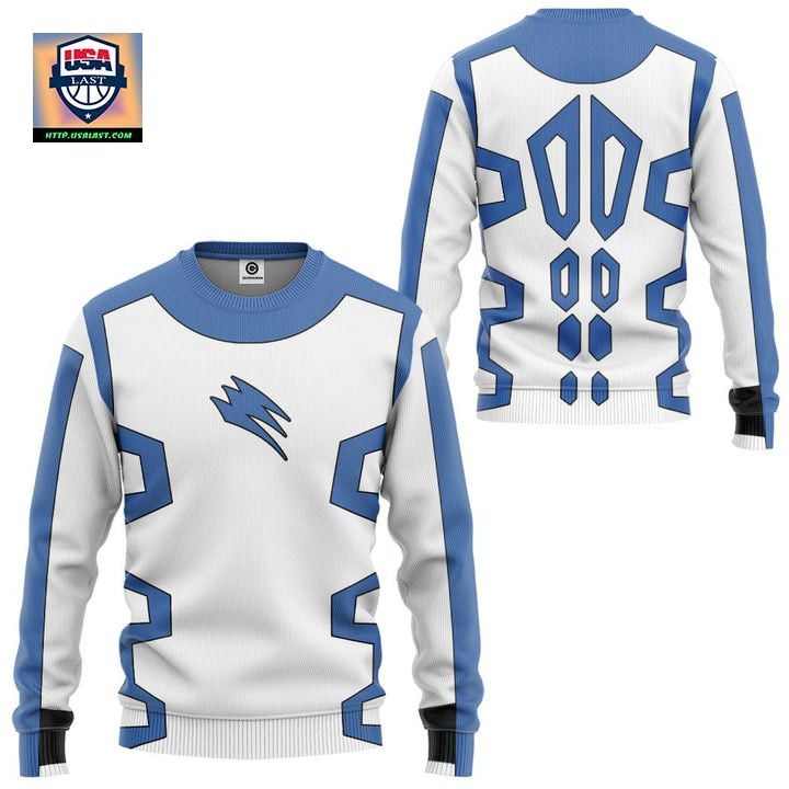 Jungle Fury Blue Power Rangers Ugly Christmas Sweater