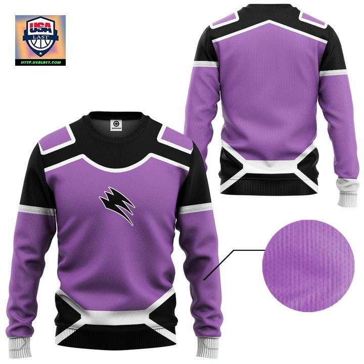 Jungle Fury Wolf Power Rangers Ugly Christmas Sweater