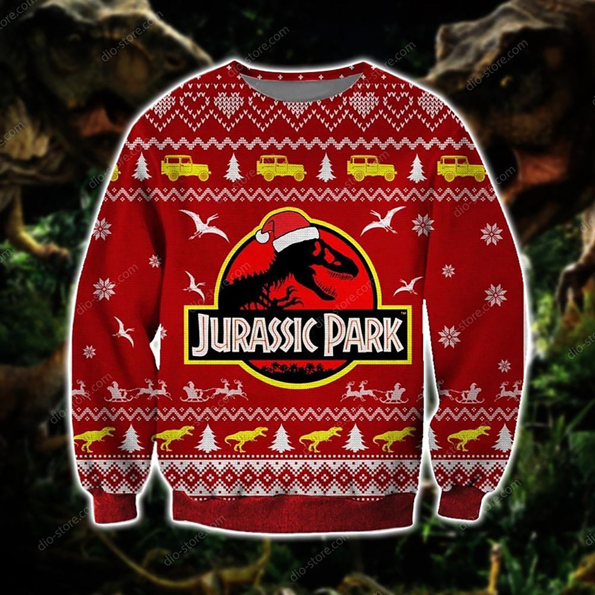 Jurassic Park Ugly Christmas Sweater