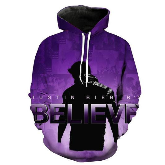 Justin Bieber 3D All Over Print Hoodie & Zip Hoodie