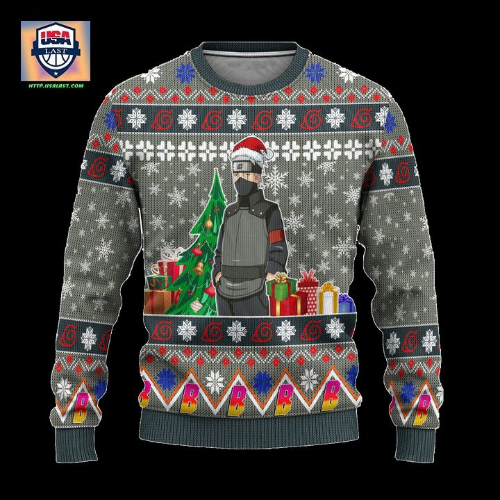 Kakashi Hatake Anime Ugly Christmas Sweater Custom Boruto Xmas Gift