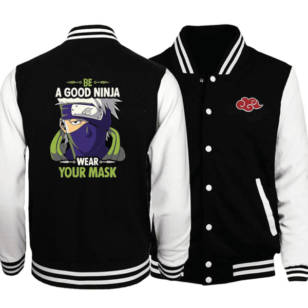 Kakashi Hatake Be A Good Ninja Naruto Anime Baseball Jacket for Men & Women | Anime Fan Gift
