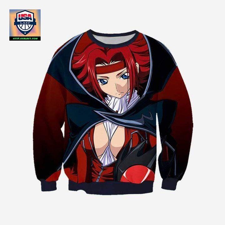 Kallen Stadfeld Dress Sweater Code Geass 3D Printed Sweater