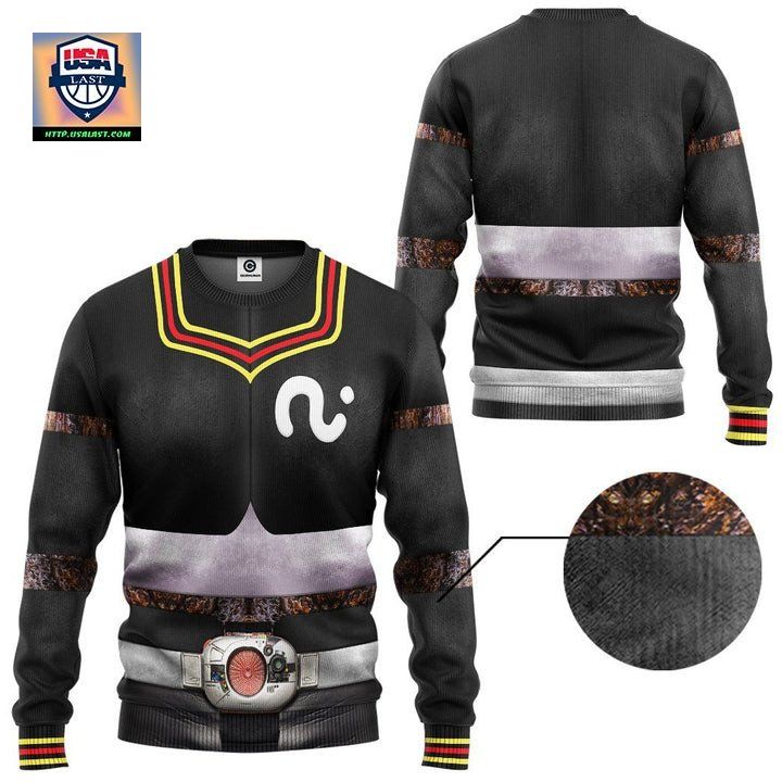 Kamen Rider Black Ugly Christmas Sweater