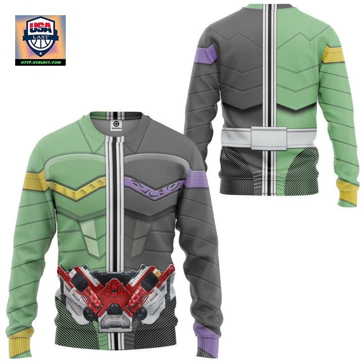 Kamen Rider W Cyclone Joker Form Ugly Christmas Sweater