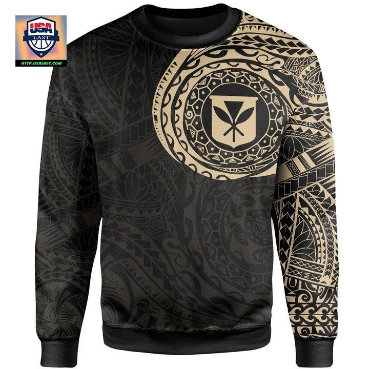 Kanaka Maoli Hawaii In My Heart Tattoo Style Sweater 