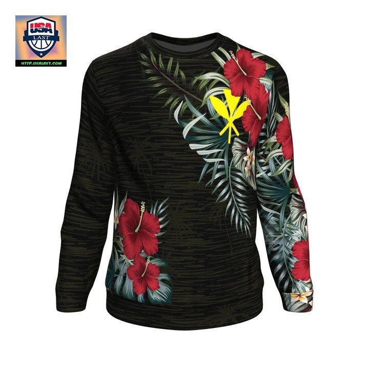 Kanaka Maoli Hawaiian Hibiscus Sweater Sweater 