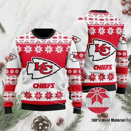 Kansas Chiefs City Christmas For Fans Ugly Christmas Sweater Perfect Holiday Gift
